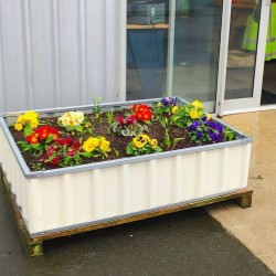 Planter Box / Garden Box/ Raised Garden Bed 900x900x400 CREAM