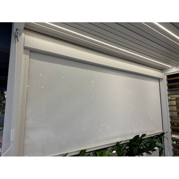 Manual Curtain Blind 400 L x 250 H cm White