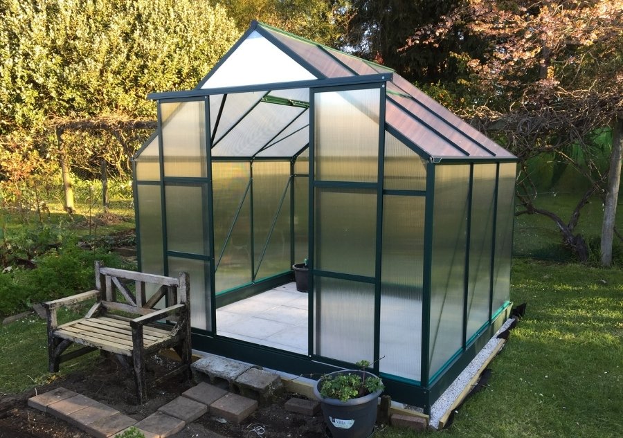greenhouse with a base