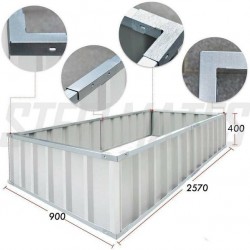 Planter box New Model with 4 layout options Cream