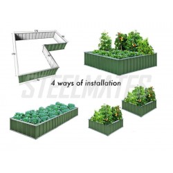Planter box New Model with 4 layout options Green