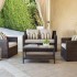 SOLAURA OUTDOOR FULLY WOVEN 4-PIECE CONVERSATION FURNITURE
