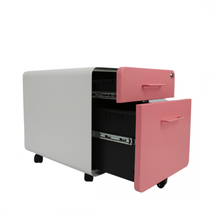 2 Drawers Mobile Metal Filing Cabinet/ Garage Storage Cabinet