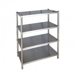 4 Tier stainless steel shelving - 1500x480x1800