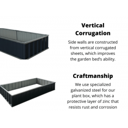Planter Box / Garden Box/ Raised Garden Bed 900x900x400 CREAM