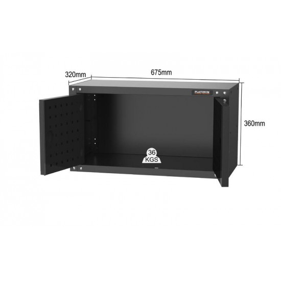 3380mm x 480mm x 1870mm Black Workshop Garage Storage Cabinet Set Model A