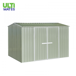 3030 x 2280 x 2025mm Ulti-mates Garden Shed Gable Roof Hazy Grey