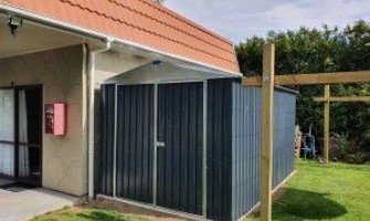 Moving shed door to the end