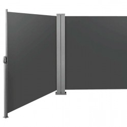 Retractable Side Awning Privacy Screen Shade 2MX6M- Dark Grey