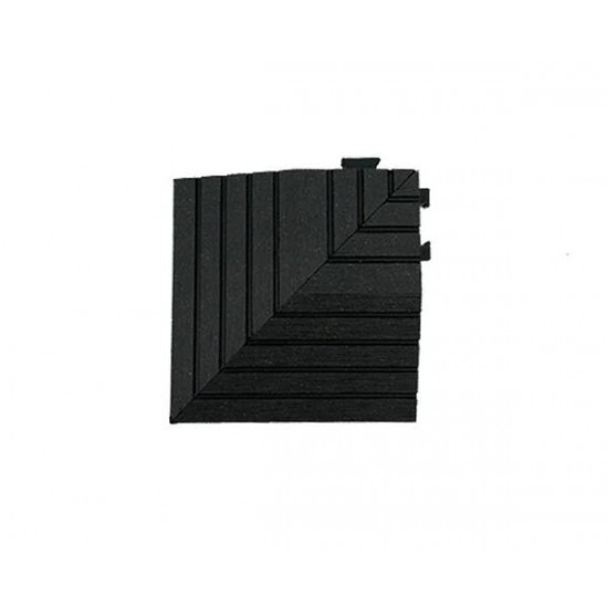 Deck tiles corner - Black - 1 pc