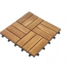 Acacia Hardwood Deck Tile 300x300x24 - pack of 10