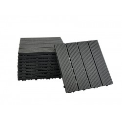 DIY Decking Tiles Black 300*300*20 - Pack of 10