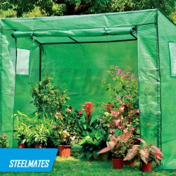 EcoPro 200 x 78 x 150cm Mini Greenhouse/ Plastic Greenhouse/ PE Cover Tomato Plant Garden