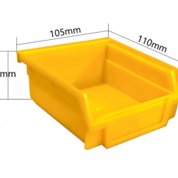 Storage Bin for Pegboard - 110*105*50mm Yellow