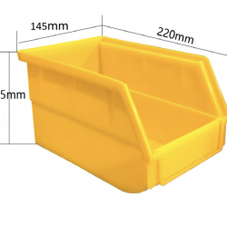 Storage Bin for Pegboard - 220*145*125mm Yellow