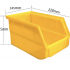Storage Bin for Pegboard - 220*145*125mm Yellow