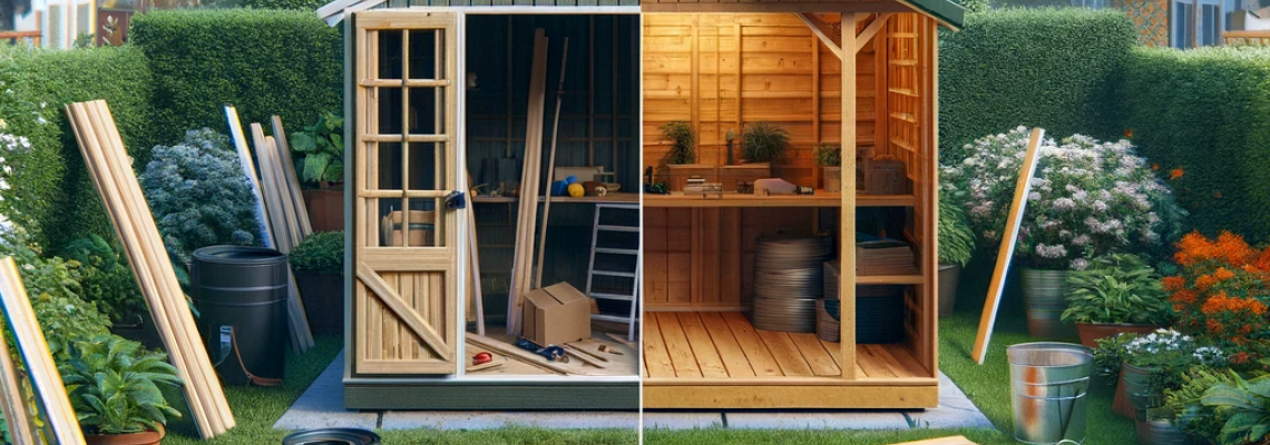 Is it better to buy a pre-made garden shed or build one?