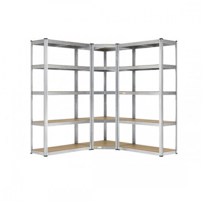 DIY shelving H1800 x 900 x 400, 5 tier Coner Unit & 2 storage shelves