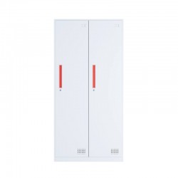 2 Doors Thin Edge Cabinet Locker Staff Work Clothes 1850*900*500mm
