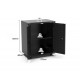 2704mm x 480mm x 2319mm Black Workshop Garage Storage Cabinet Set